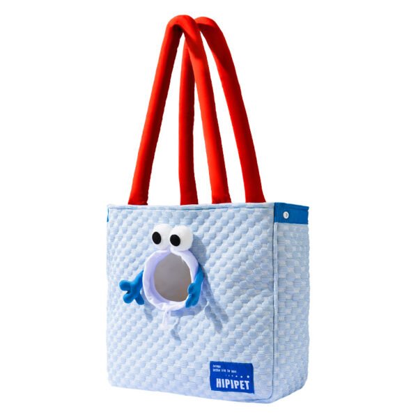 Cooling Pet Carrier Bag – Breathable & Stylish for Summer Travel