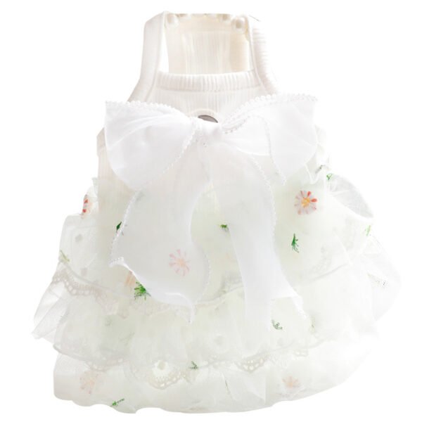 Embroidery Lace Princess Dress For Pet